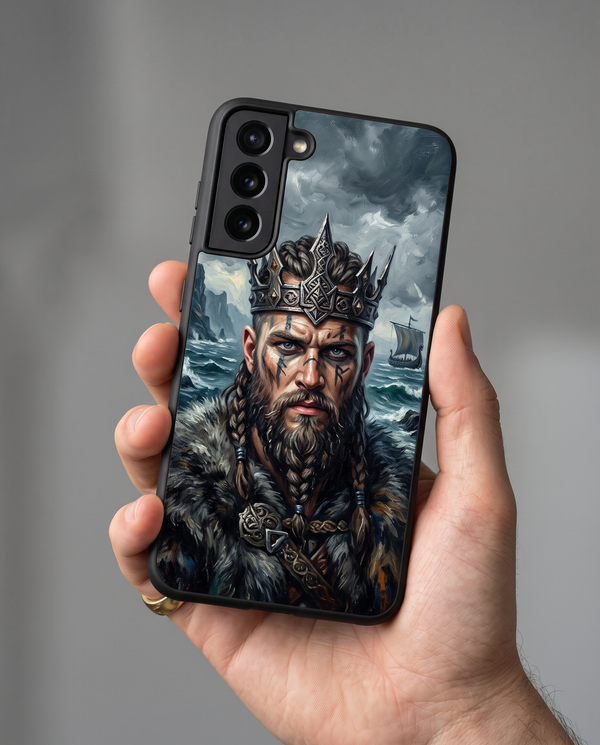 Viking jarl portrait phone case