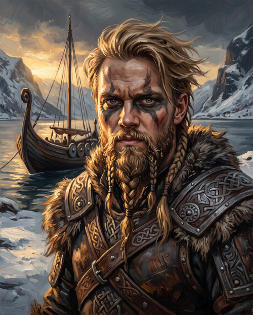 Vikingaporträtt – digital fil
